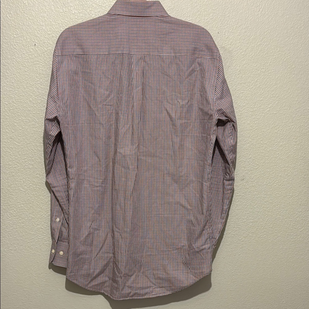 Peter Millar 100% Cotton Plaid Button Down Long Sleeve Shirt Size Medium - Picture 5 of 5